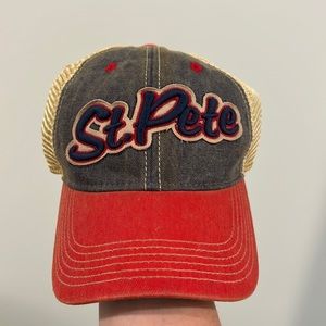 Legacy SnapBack Trucker hat - St. Pete Florida - Red/White/Blue